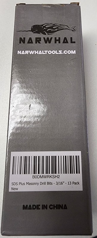Narwal SDS Plus 3/16 Inch Masonry Drill Bits (13 Pack - Industrial Grade 6 Inch gallery