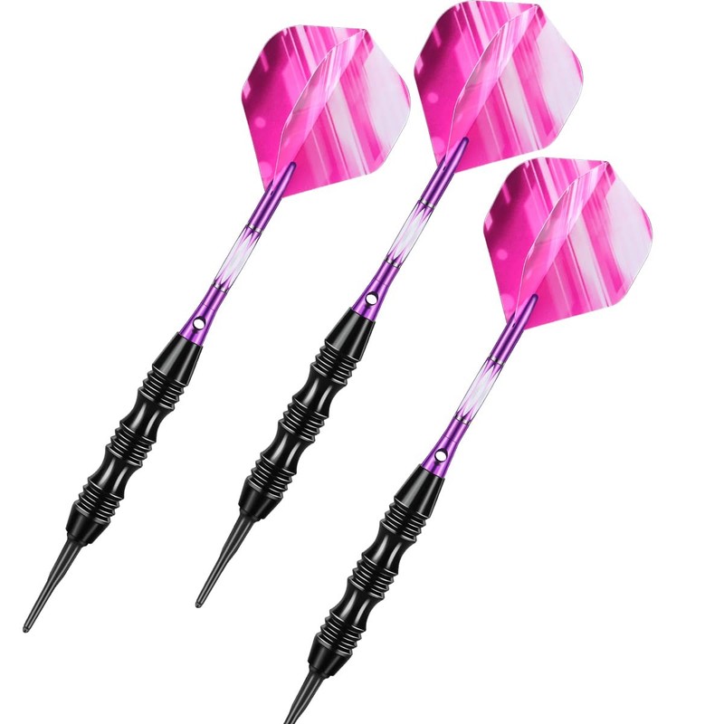 sanfeng Soft Tip Darts Set 20 Grams with Purple Aluminum Shafts PURPLE 2 gallery