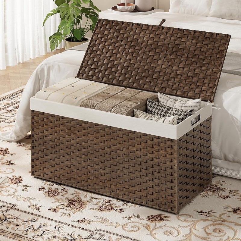 Rectangular Storage Basket: 200L Capacity with Soft Lining & Metal Frame gallery