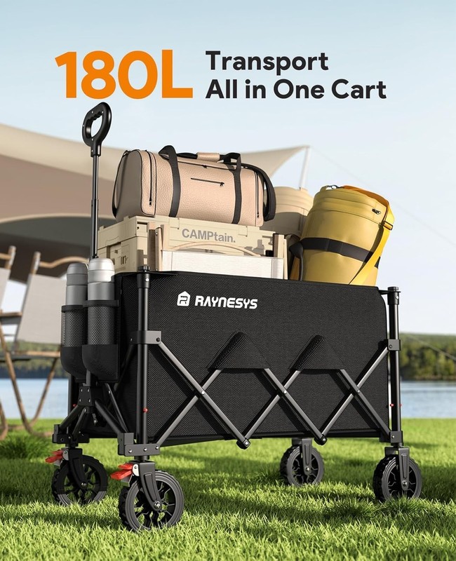 Raynesys Wagons Carts Foldable Collapsible Foldable Wagon 330lbs Capacity *NEW* gallery