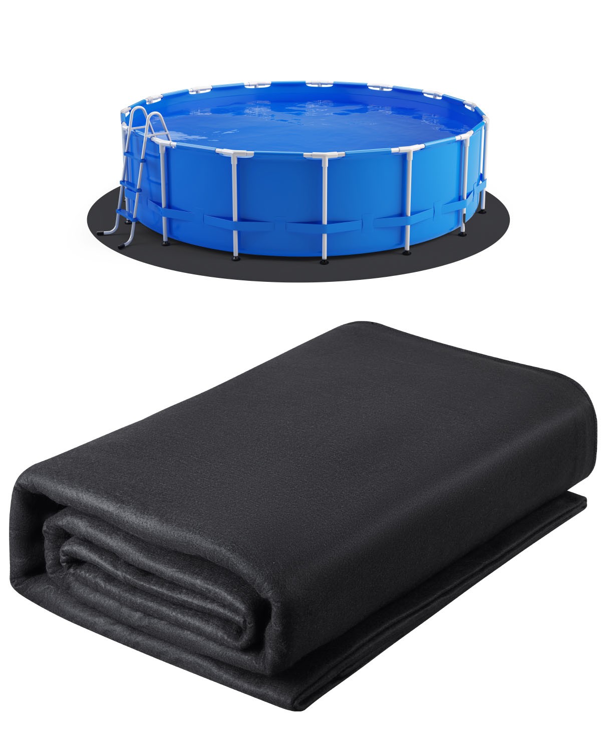 24ft Round Pool Liner Pad for Above Ground Pools Prevents Punctures Pool gallery