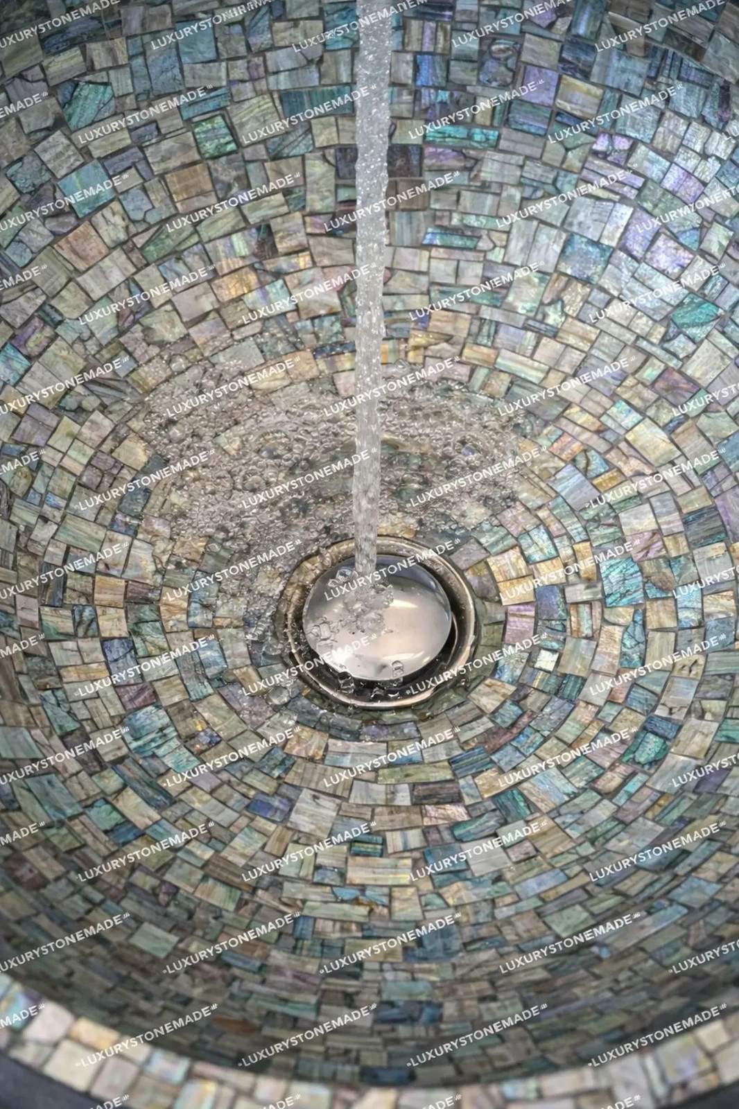 Abalone Shell Vessel Sink Iridescent Luxury Bathroom Vanity Basin gallery