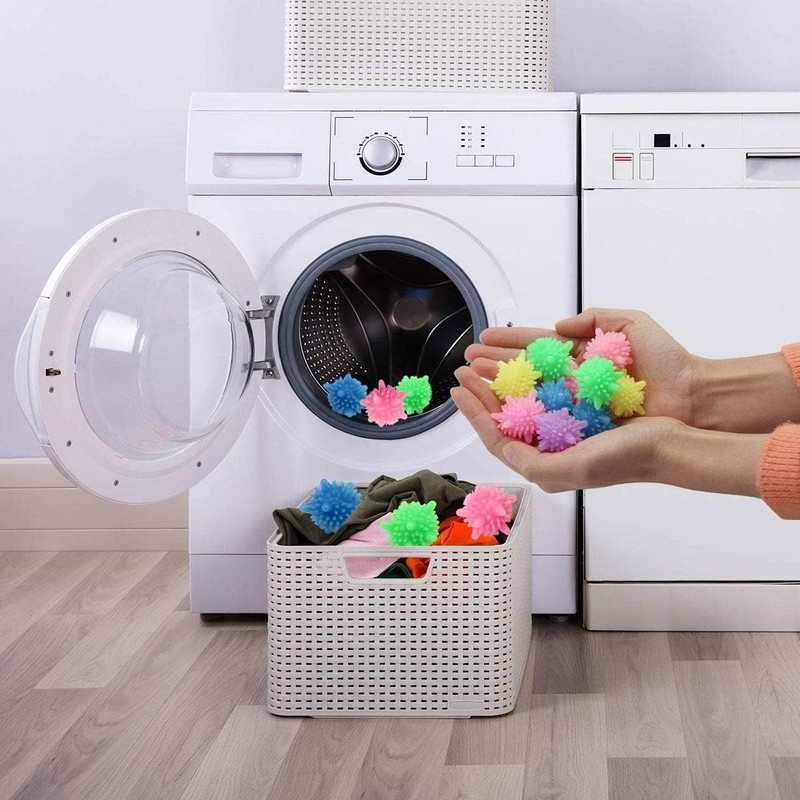 Brightly Colored Reusable Laundry Balls - Efficient 15 Pack for Machine Wash gallery