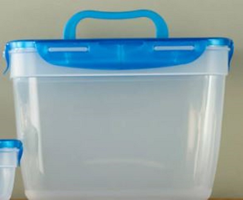 LocknLock 12-Pc Nestable Rectangle Storage Set,2 Handle Lids K313878 Marigold gallery