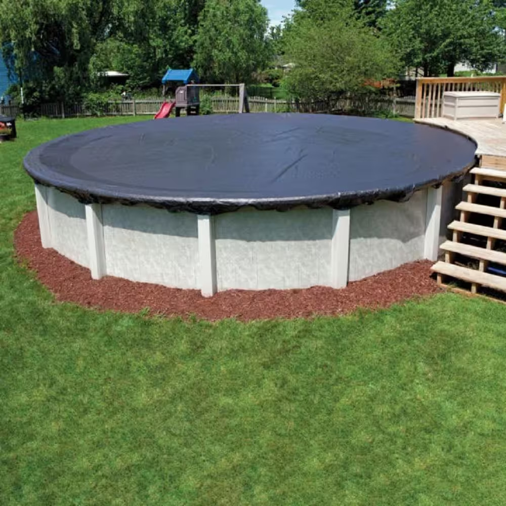 18 Ft. round Blue Above-Ground Winter Pool Cover gallery
