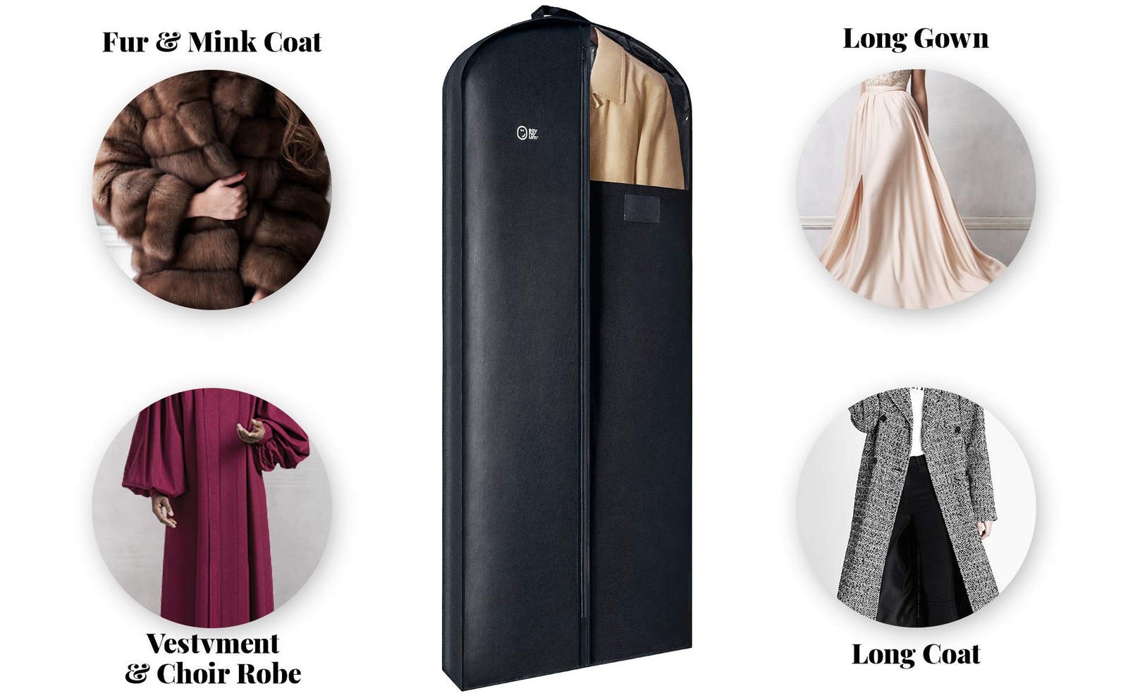 Luxury Storage Garment Bag for Long Coat Fur Mink Gown Vestment and Choir gallery