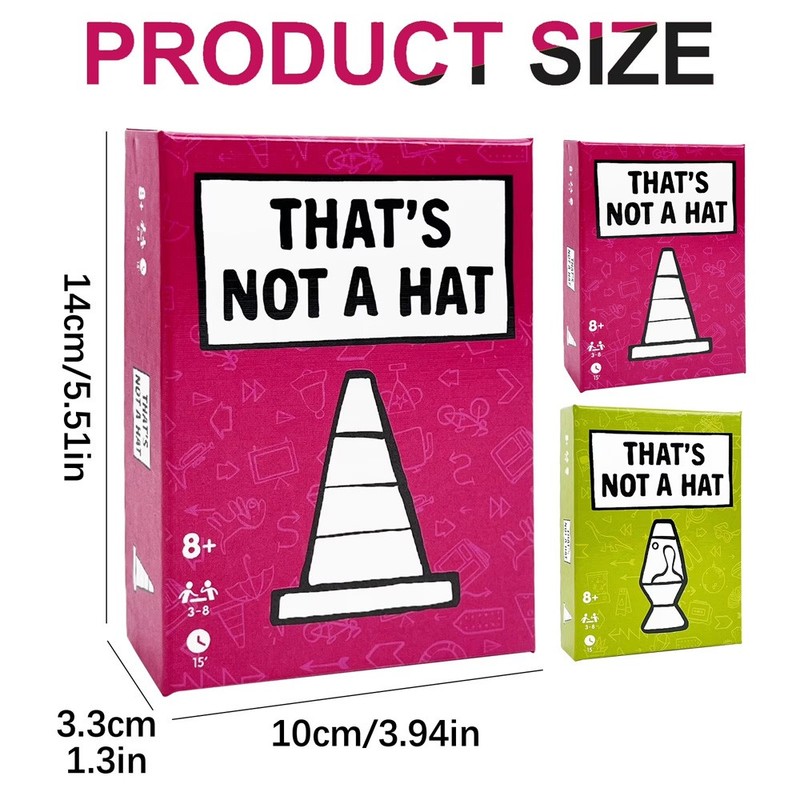 That'S Not a Hat - Fun Bluffing & Memory Party Game for All Ages Components Game gallery