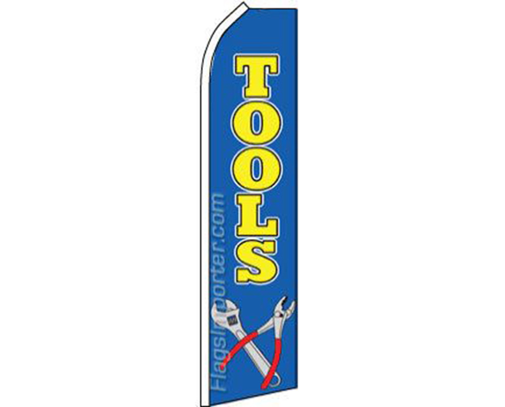 Tools Blue / Yellow Swooper Super Feather Advertising Flag
