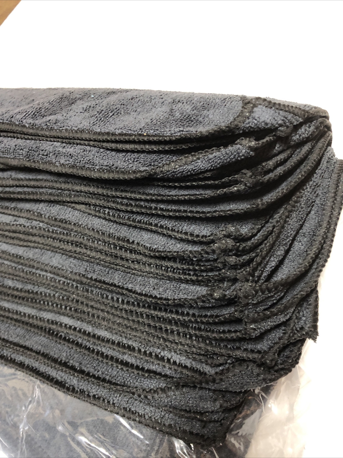 24 Pack Black Microfiber Towel All Purpose Cloth 16” x 16” Brand New gallery
