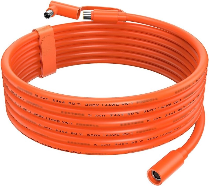 Heat Resistant 20FT Extension Cable for Solar Generators and Power Stations gallery