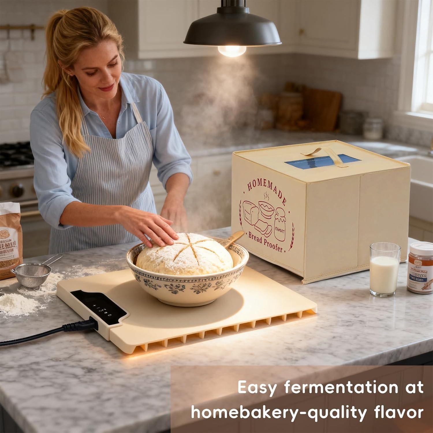 Bread Proofing Box 85-200°F Precise Temp Control W/ Timer Sourdough Warming Mat gallery