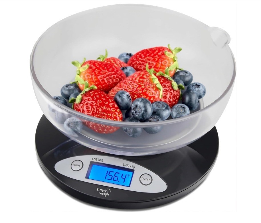 Smart Weigh Digital Kitchen Scale with Removable Bowl – 11lb/5kg Capacity gallery