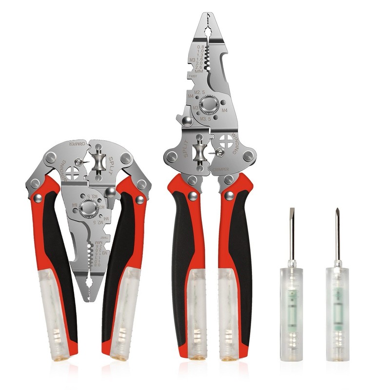 14-in-1 Portable Multi-Functional Fold Wire & Strip Pliers W/ Electrical Tester gallery