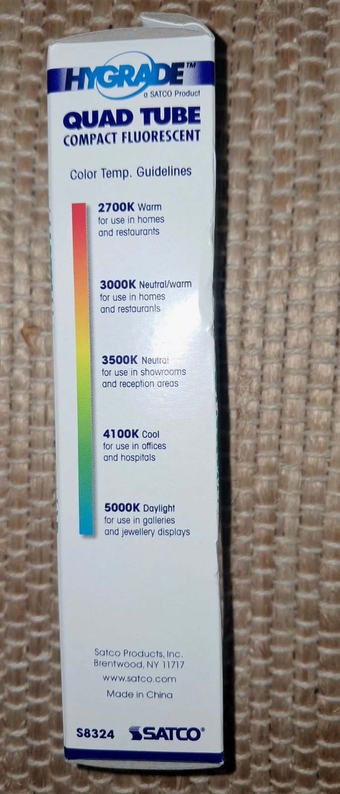 4 Hygrade quad tube compact fluorescent 4100K 18 watts 1250 Lumens gallery
