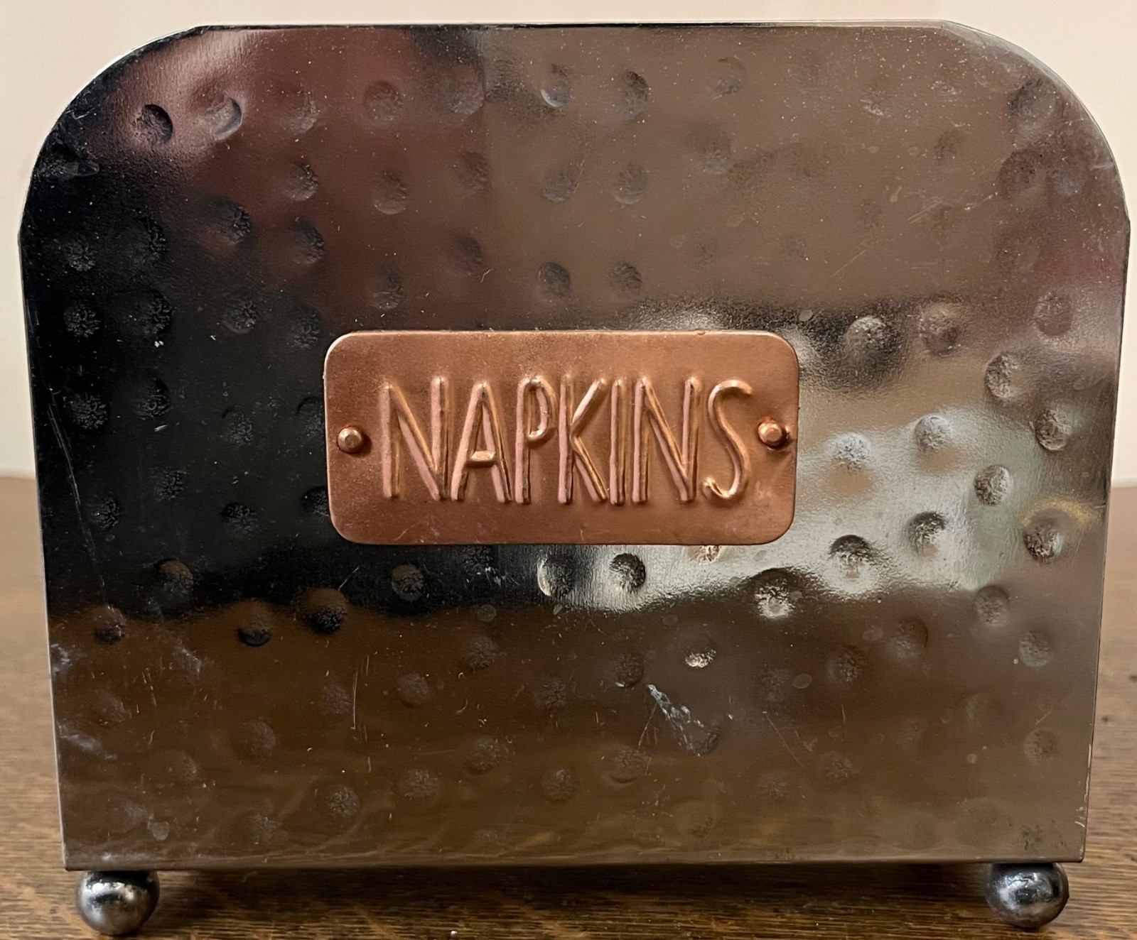 Hammered Metal Napkin Holder for Table: Modern gallery