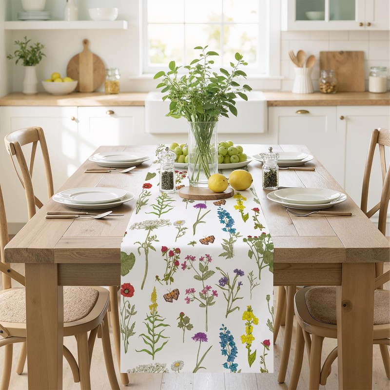 Summer Decorations for Home - Summer Table Runner - Spring Decor for Indoor O... gallery