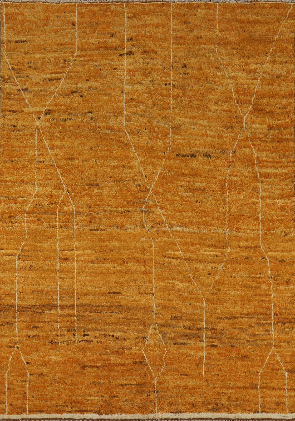 Luxury Hand-Knotted Abstract Moroccan Wool Rugs Living Room 6x8 ft gallery