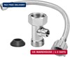 EEEKit T Adapter for Bidet, 7/8" x 7/8" x 3/8" 3 Way Tee Connector Bidet with 12 gallery