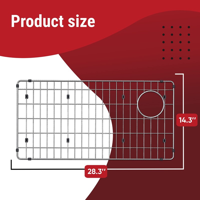 Granatan Kitchen Sink Protector Grid 28X14 Inch Stainless Steel Sink Bottom gallery