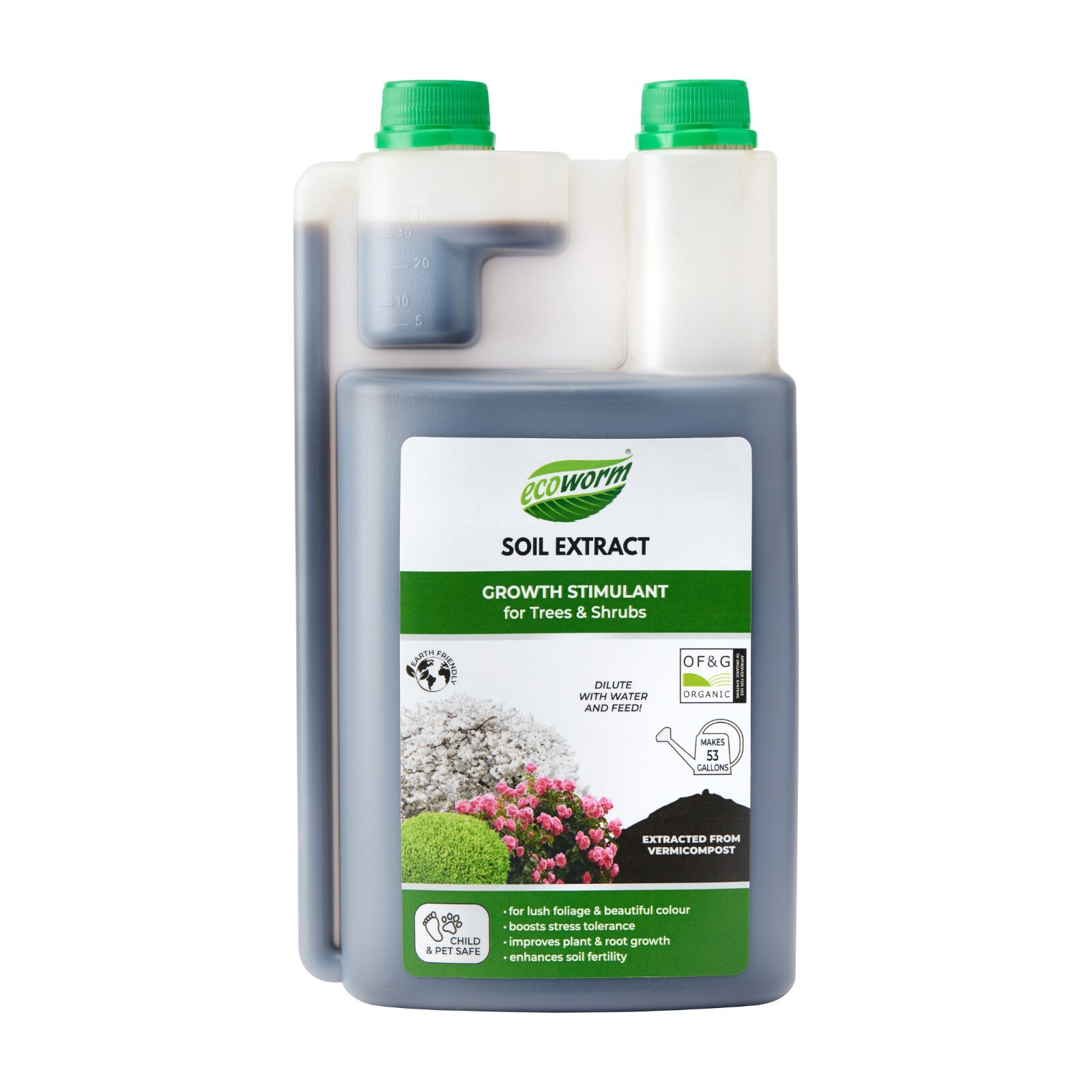 Ecoworm Earthworm Castings Organic Fertilizer - Trees & Shrubs (makes 52gal) gallery