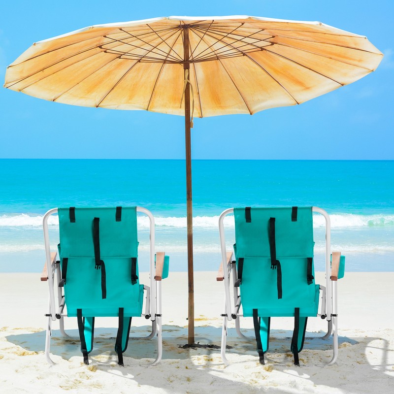 Folding Backpack Beach Chairs for Adults,Heavy Duty Camping Chair,Adjustable gallery