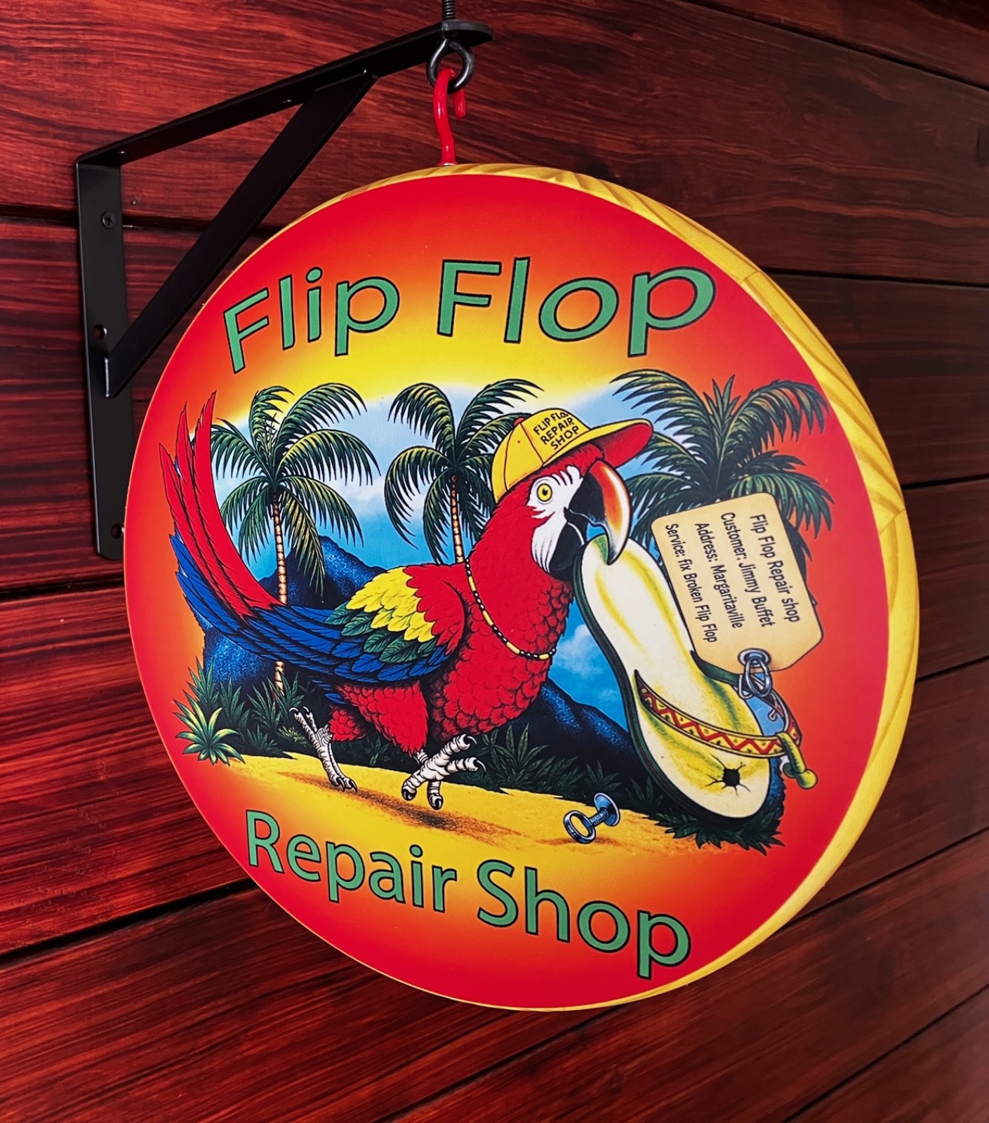 Double Sided Flip Flop Repair Shop Pub Sign gallery
