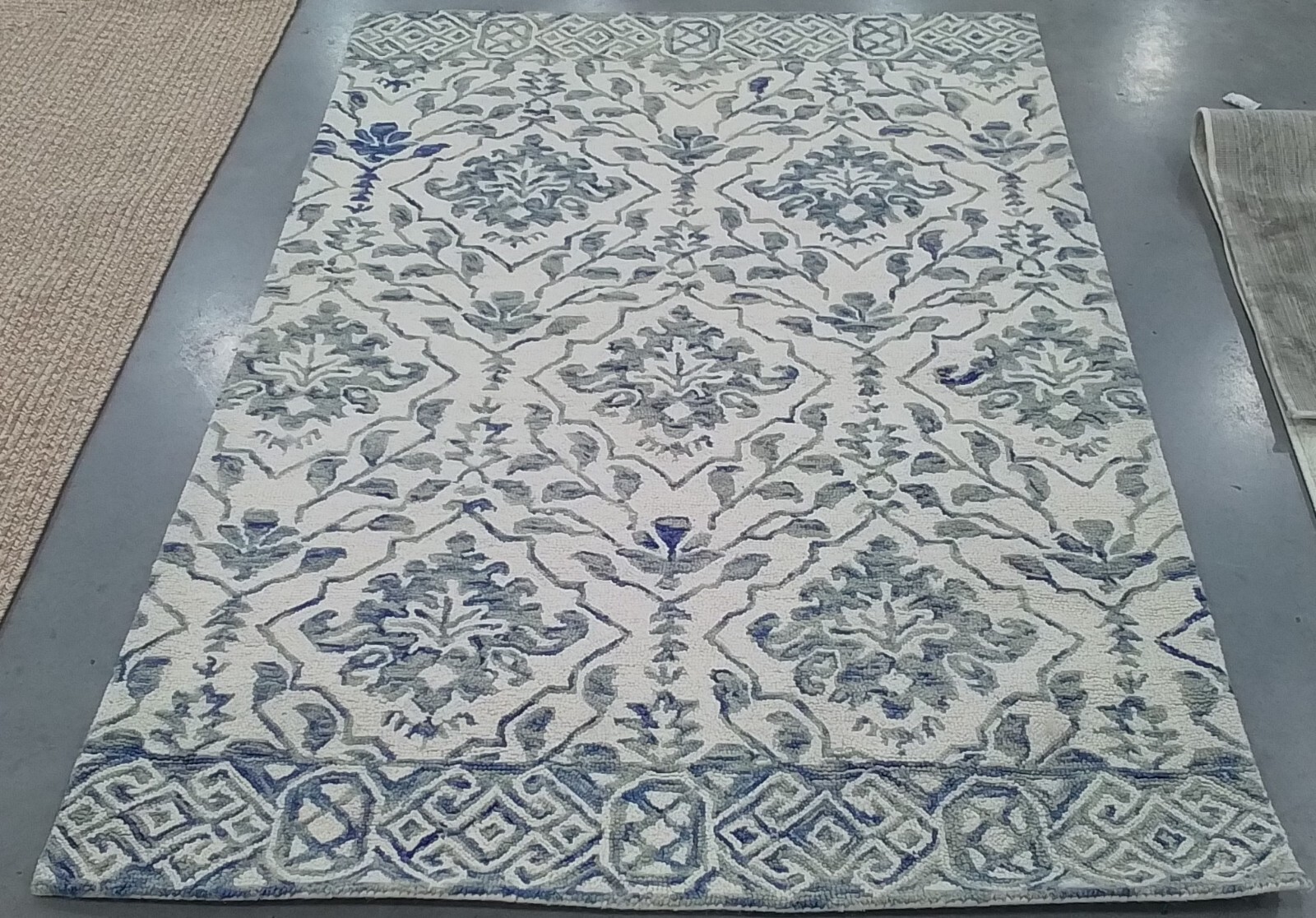 LBLUE IVORY 4'-0" x 6'-0" Broken Thread Rug, Reduced Price 1172767835 DDY901L-4 gallery