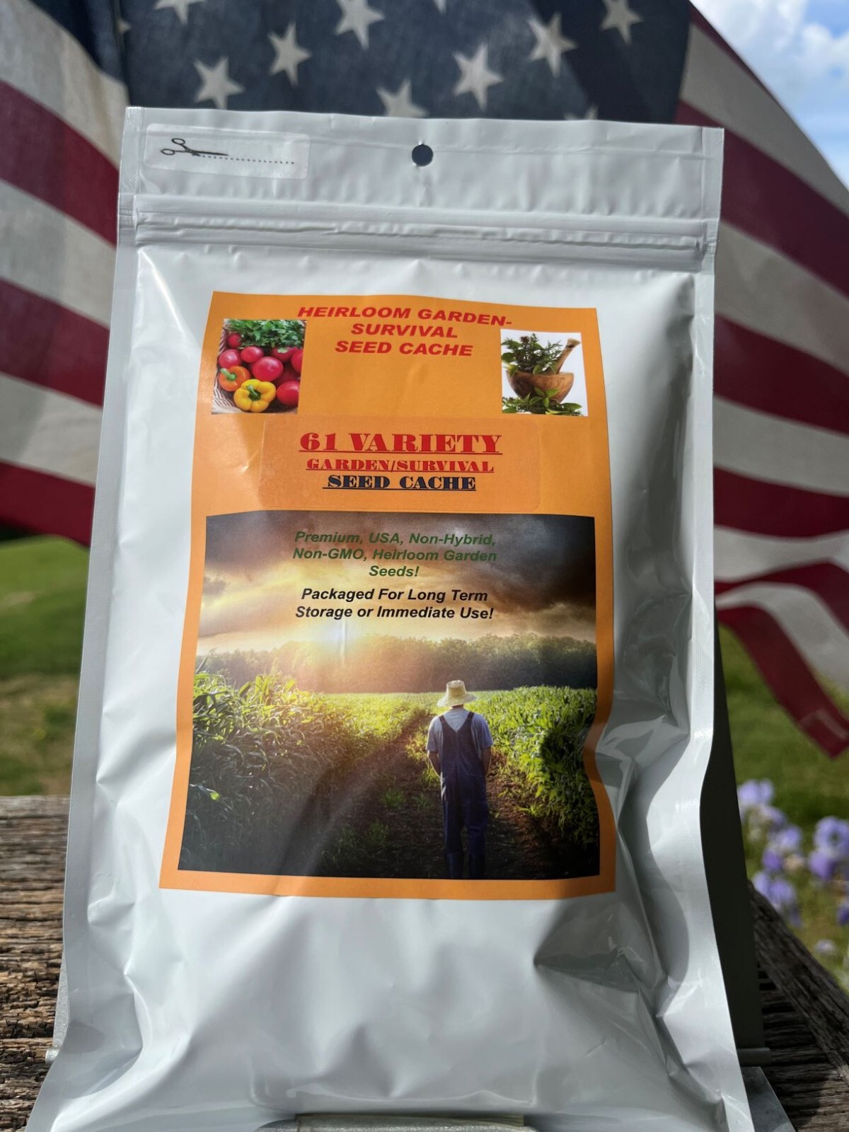 61 Heirloom Varieties! Preppers Special!! 20,000 Survival/Garden Seed Cache gallery