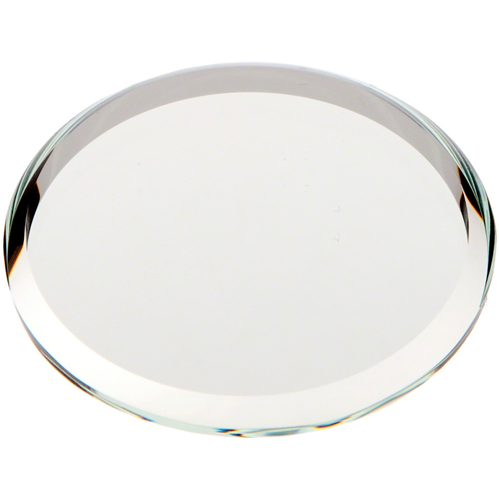 Plymor 1.5" Round, 3mm Thick Beveled Glass Mirror Circle gallery