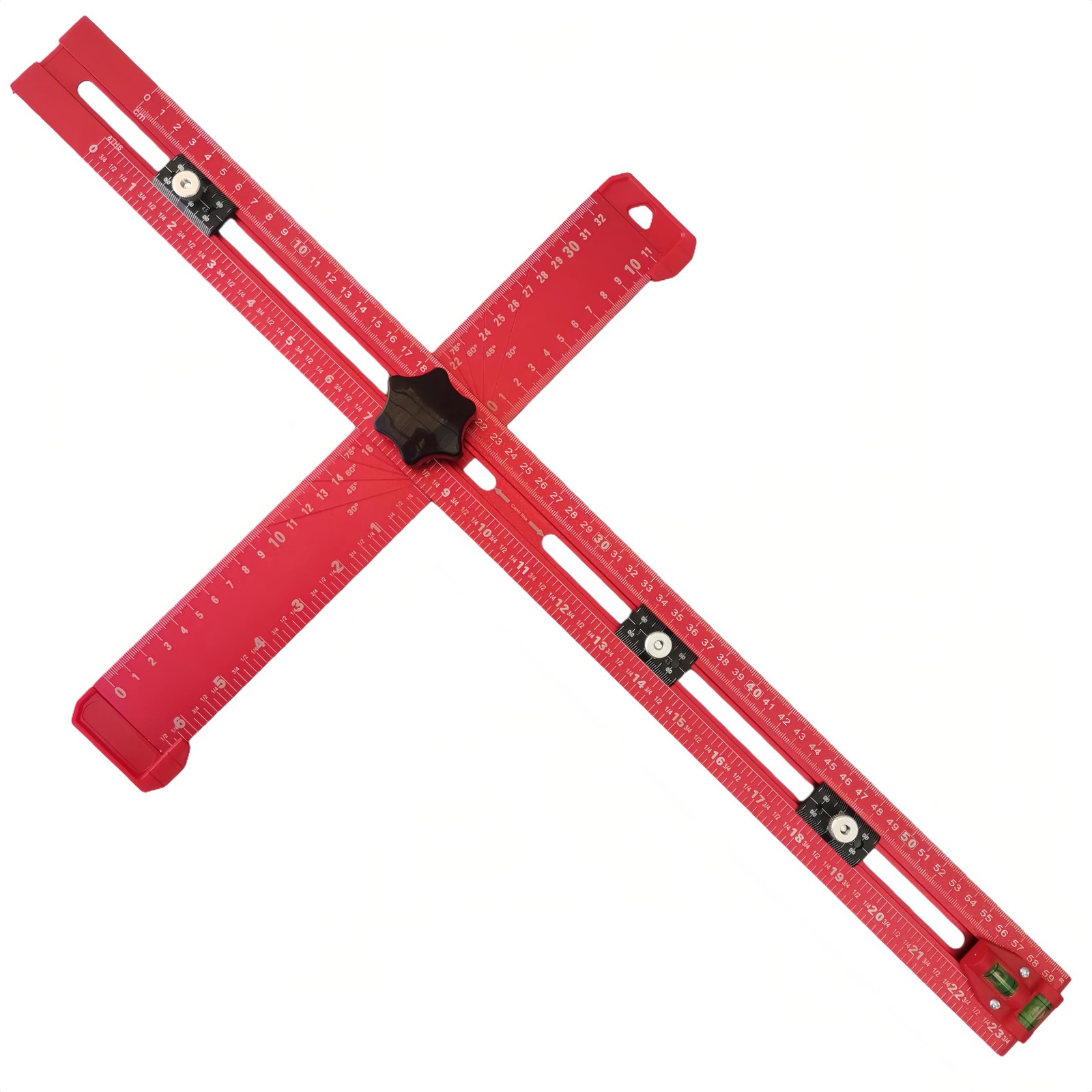 24 Inch 5in1 T Square Ruler Drilling Positioning Cabinet Hardware Jig gallery