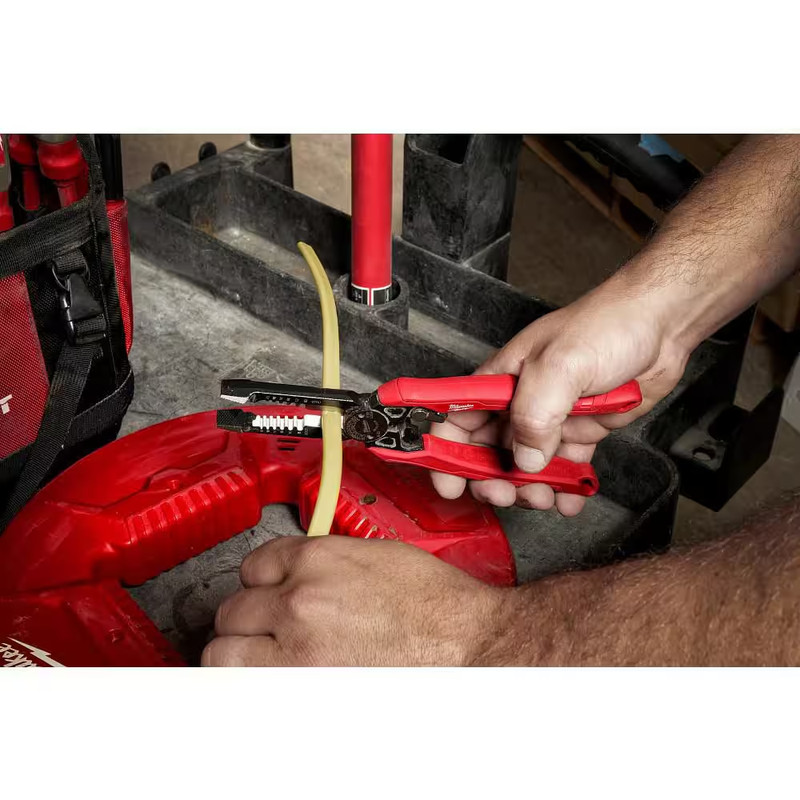 9 In. 7-In-1 High Leverage Combination Wire Stripper/Cutter Pliers gallery
