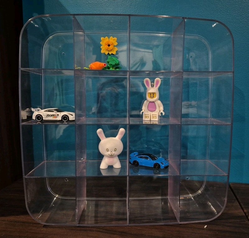 mDesign Plastic Wall Mount Display Organizer Holder - 16 Compartments - Protect, gallery