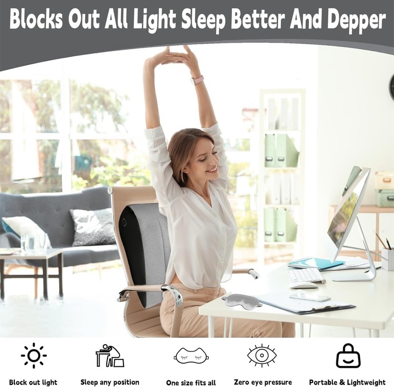 Elevating Pillow with Sleep Mask, Bed gallery