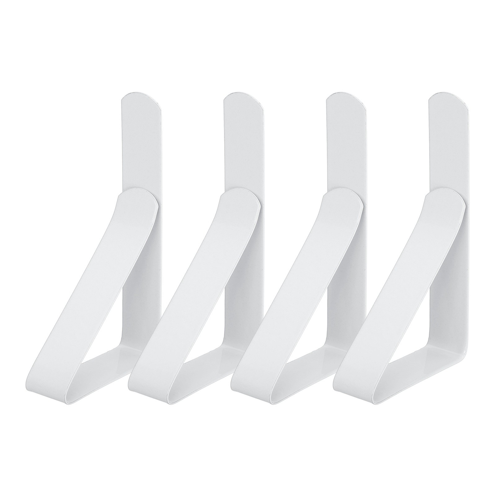 4 Pack Tablecloth Clips, 2.95" x 1.77" Table Cloth Cover Clamps, White gallery