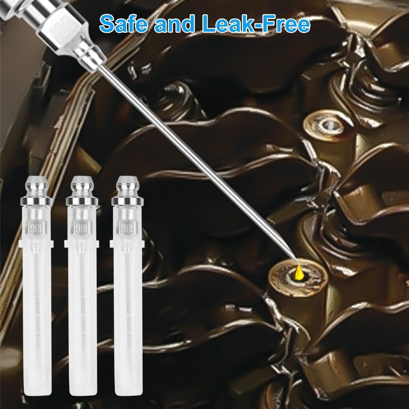 7pcs Grease Gun Accessory Kit Needle Tips Elbow Adapter Dispenser Rubber Nozzle gallery
