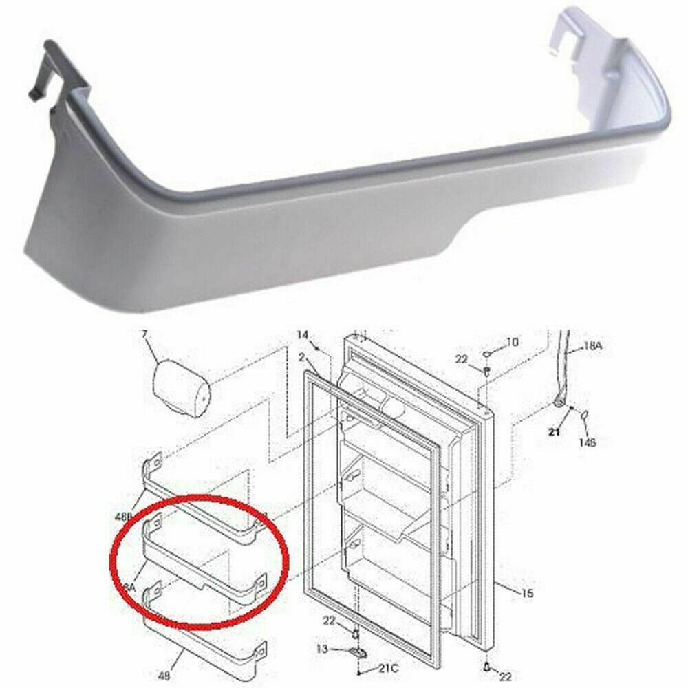 Refrigerator Door Middle Shelf Bin 240337901 Frigidaire FFHT2126LW3 LFHT2131QP0 gallery