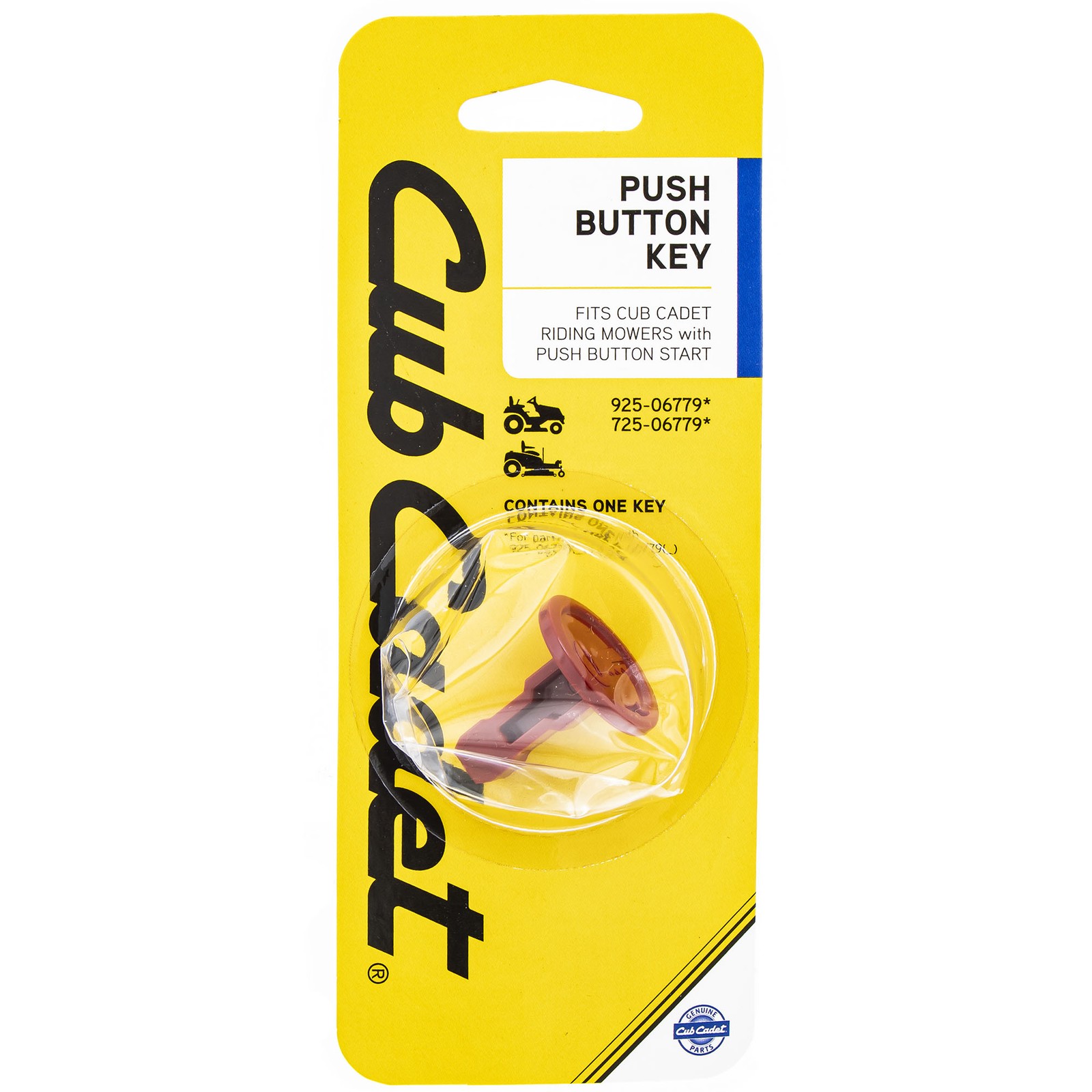 CUB CADET 490-350-C002 Push Button Key RZT SX XT1 XT2 42 46 50 SLX54 SLX50 GX54 gallery