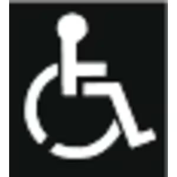 Traffic Stencil, Symbol, Handicap Symbol, 43 in Character Height, Not Applicable gallery
