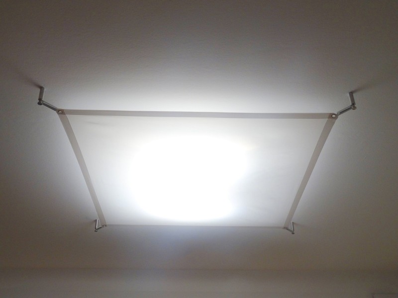 LED STUDIO LUCESCREEN 125x125 cm SINGLE SET WITHOUT CEILING STAND gallery