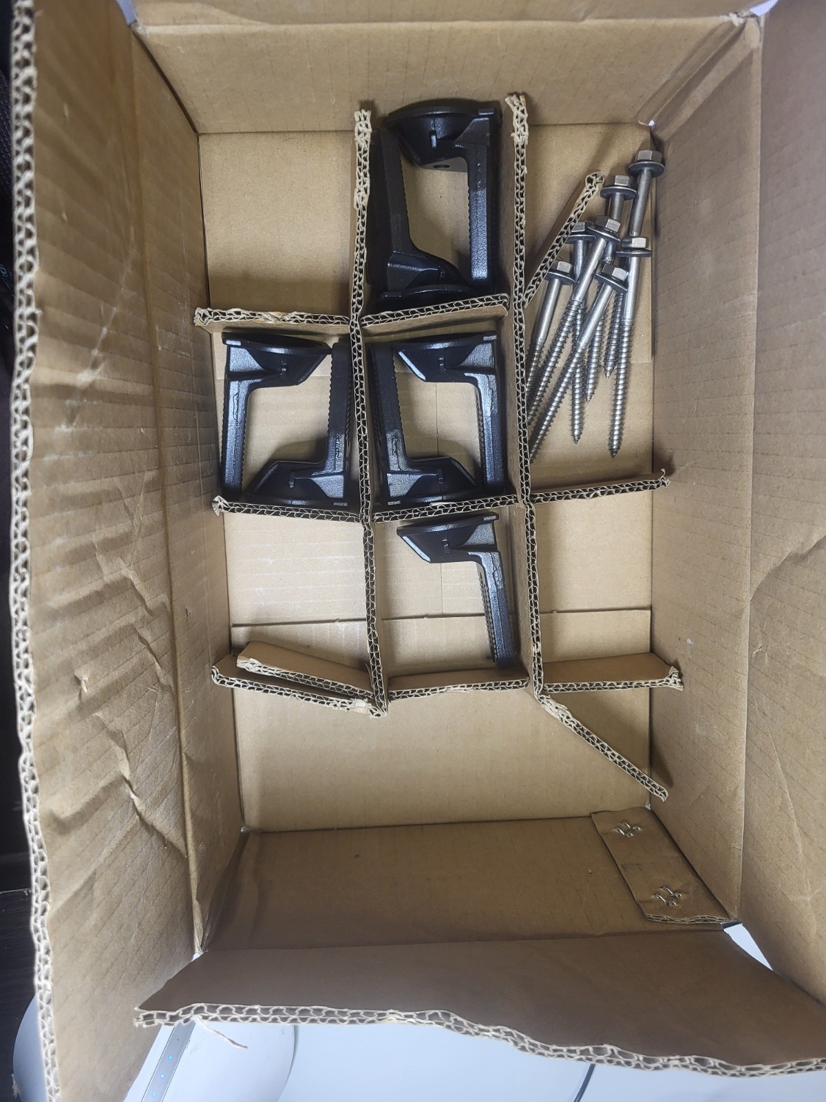 Pegasus Solar Comp For Rails,Black L-Foot and Flashing W/Lag Screws (Pack of 7) gallery