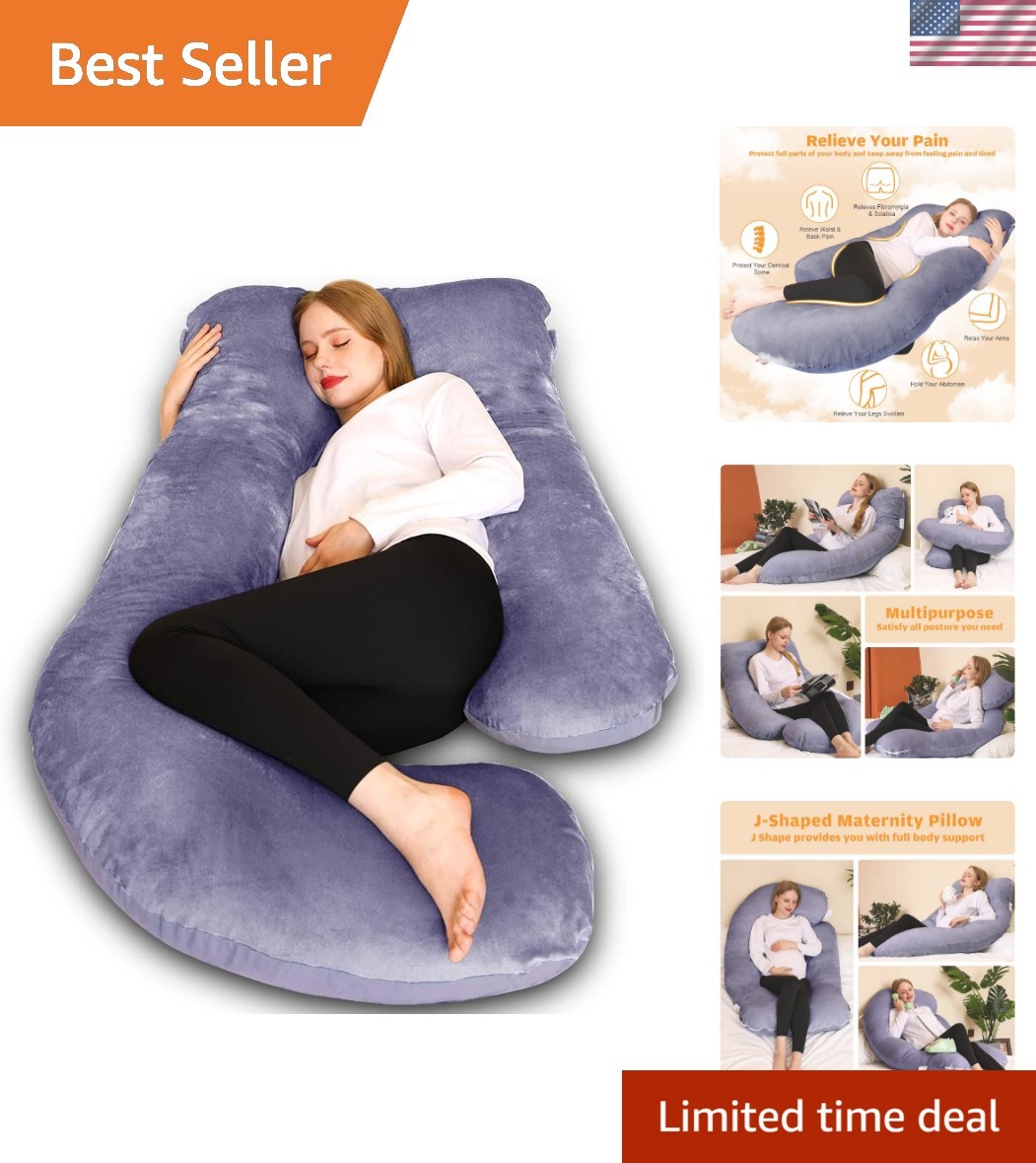 Pregnancy Pillow, U Shaped Full Body Maternity Pillow 58 inch, Pregnant Women... gallery