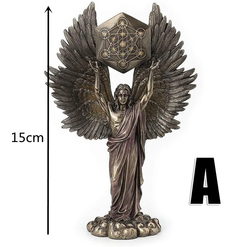 New Archangel Metatron Angel Transformation Sculpture Resin Crafts Garden Statue gallery