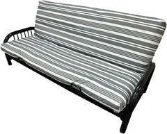 Water Resistant Full Futon Cover, Mattress Slipcovers Bed Encasement, Gray