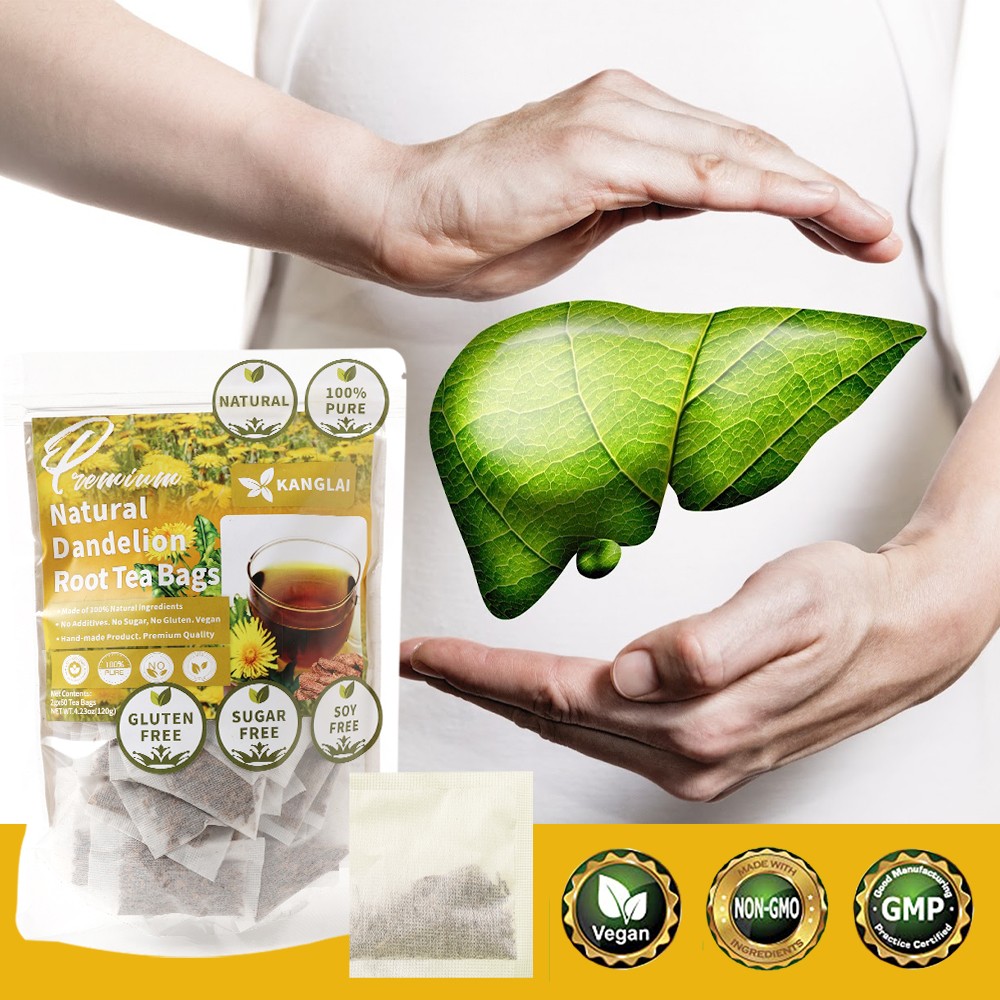 Dandelion Tea Leaf & Root Herbal 60 Tea Bags for Liver & Kidney Health Detox gallery