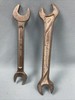 2- Vintage Open End Wrenches 19/32x11/16-5/8x3/4- Made In USA gallery