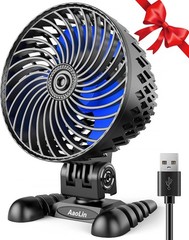 USB Desktop Small Fan, Stepless Speed Adjustment with Multiple Speed Levels