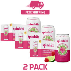 3 PACK – Spindrift Raspberry Lime Sparkling Water 12 Fl. Oz. Cans Pack of 8
