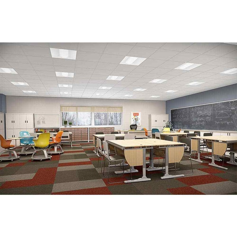 Metalux 2 ft. x 2 ft. 51-Watt Equivalent Integrated LED White,4000K Bright White gallery