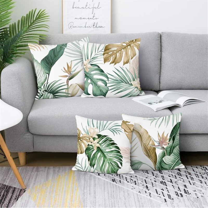 4 Pack Decorative Throw Pillow Cases Set Cushion Covers 18"x18" gallery