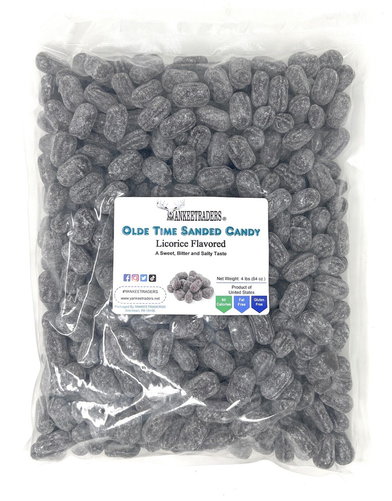 Olde Time Licorice Sanded Hard Candy, 4 lbs. ~YANKEETRADERS® ~ FREE SHIPPING